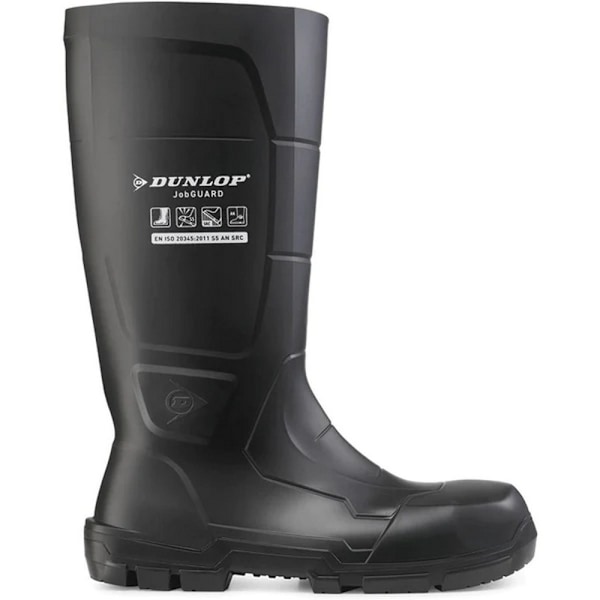 Dunlop Unisex Jobguard Säkerhetsstövlar i Gummi 6.5 UK Svart Black 6.5 UK