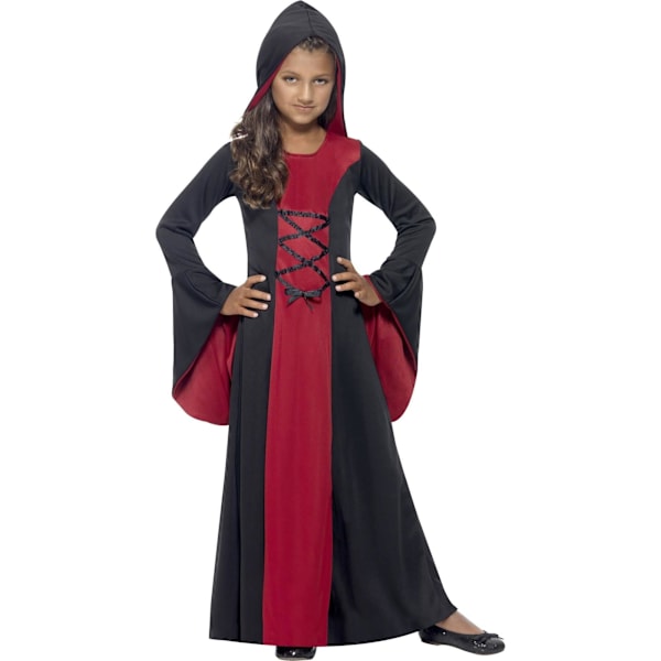 Smiffys Flickor Vampyrdräkt Kappa L Röd/Svart Red/Black L