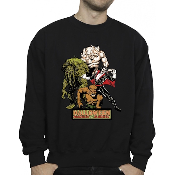 Marvel Halloween Monsters Sweatshirt XL Svart Black XL