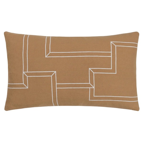 Hoem Marzena Geometrisk Kuddfodral 30cm x 50cm Toffee Toffee 30cm x 50cm