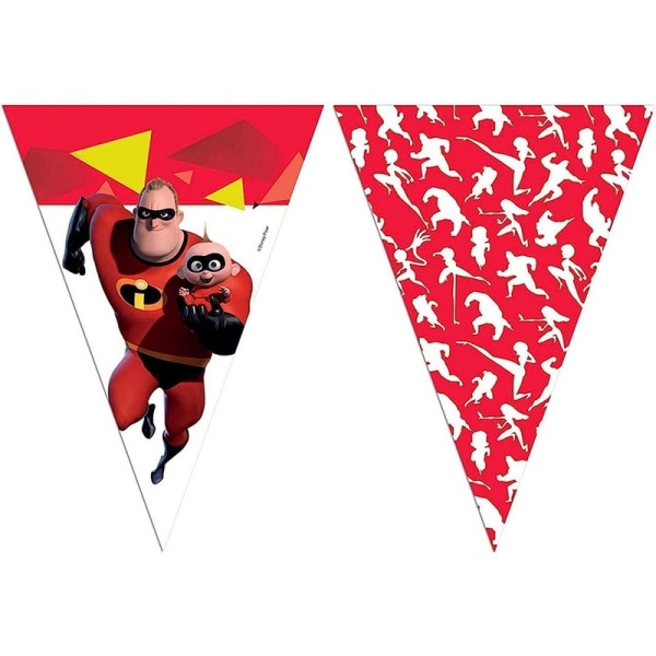 The Incredibles Pennant Banner One Size Röd/Vit/Svart Red/White/Black One Size