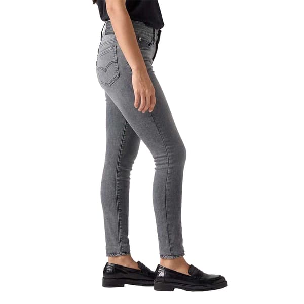 Levis Dam 711 Double Button Skinny Jeans 28S Ljusgrå Light Grey 28S