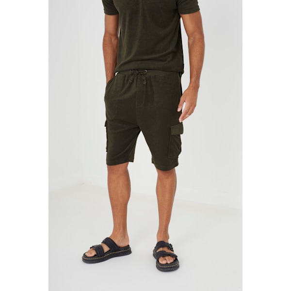 Brave Soul Erikson Cargo Shorts S Khaki Green Khaki Green S