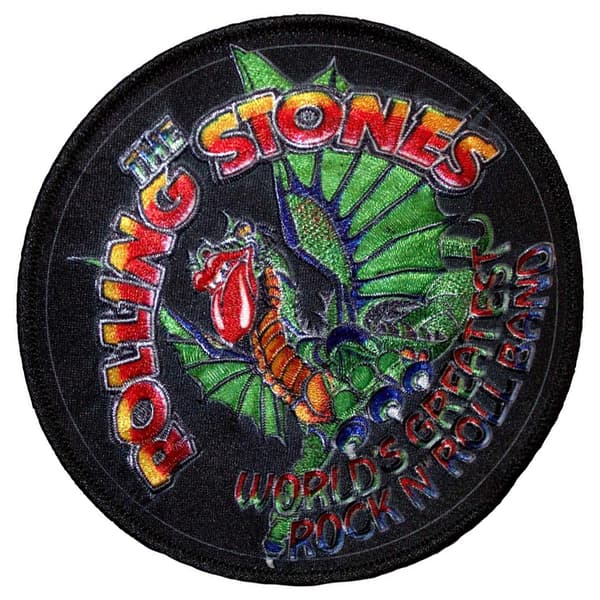 The Rolling Stones Dragon Circle Patch One Size Flerfärgad Multicoloured One Size