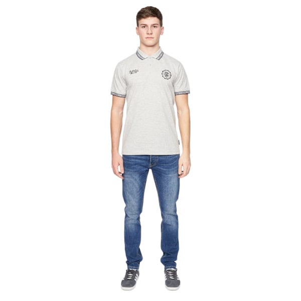 Duck and Cover Mens Keyaan Polo Shirt L Grey Marl Grey Marl L