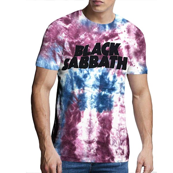 Black Sabbath Unisex Vuxen Wavy Logo T-Shirt L Blå/Röd Blue/Red L