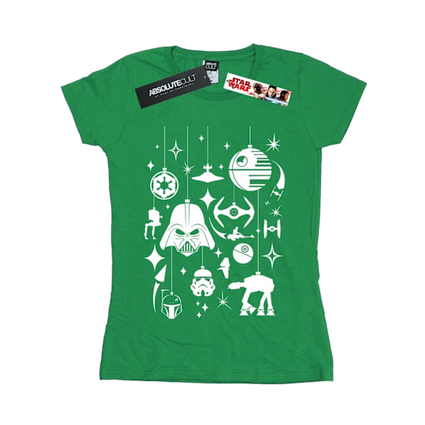 Star Wars Dam/Damer Juldekorationer Bomull T-shirt L Irish Green L