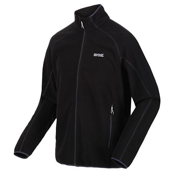 Regatta Herr Hadfield Full Zip Fleece Jacka L Svart Black L