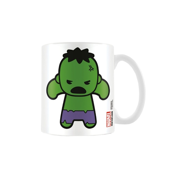 Marvel Kawaii Hulk Mug En Storlek Vit/Grön White/Green One Size