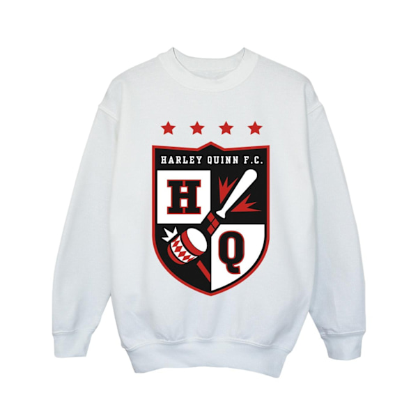 Justice League Girls Harley Quinn FC Pocket Sweatshirt 12-13 år White 12-13 Years