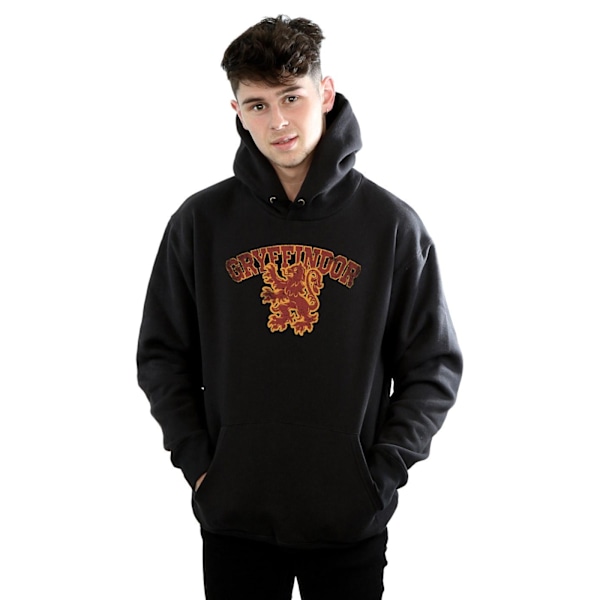 Harry Potter Herr Gryffindor Sport Emblem Hoodie L Svart Black L