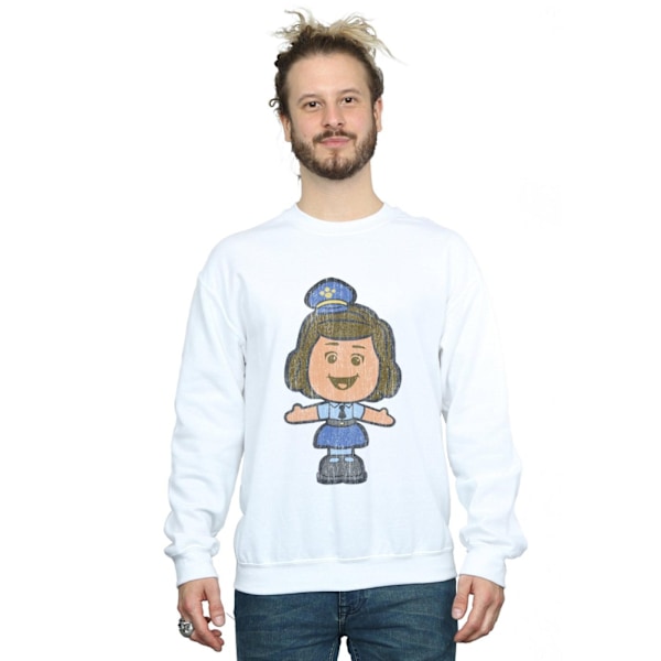 Disney Mens Toy Story 4 Classic Giggle McDimples Sweatshirt M W White M