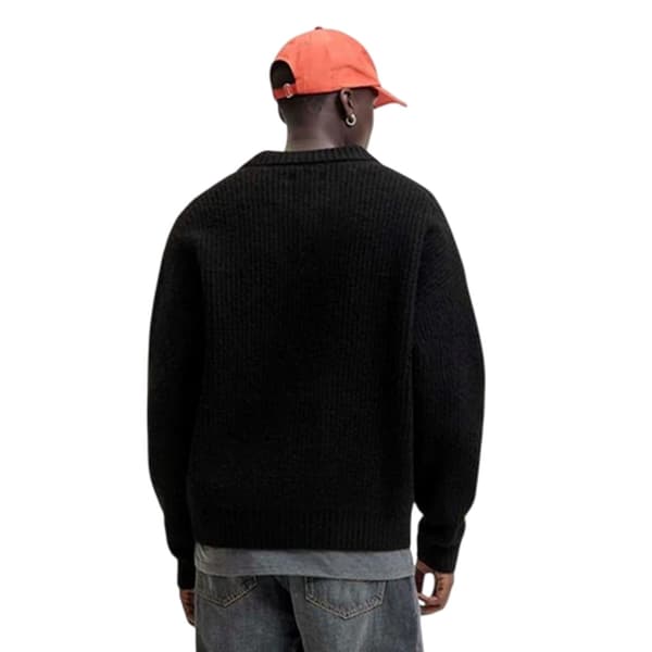 Jack And Jones Herr York Flat Knit Långärmad Kofta L Svart Black L