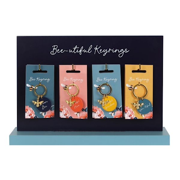 Something Different Bee-utiful Nyckelring Set (Förpackning om 24) En Storlek Multicoloured One Size