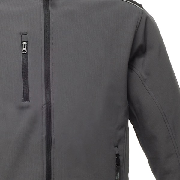 Regatta Sandstorm slitstarkt arbetskläder Softshell-jacka för män (vattenavvisande) Seal Grey/Black M