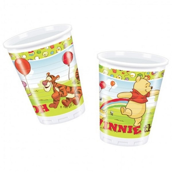 Winnie the Pooh Plast Partykopp (10-pack) En Storlek Flerfärgad Multicoloured One Size