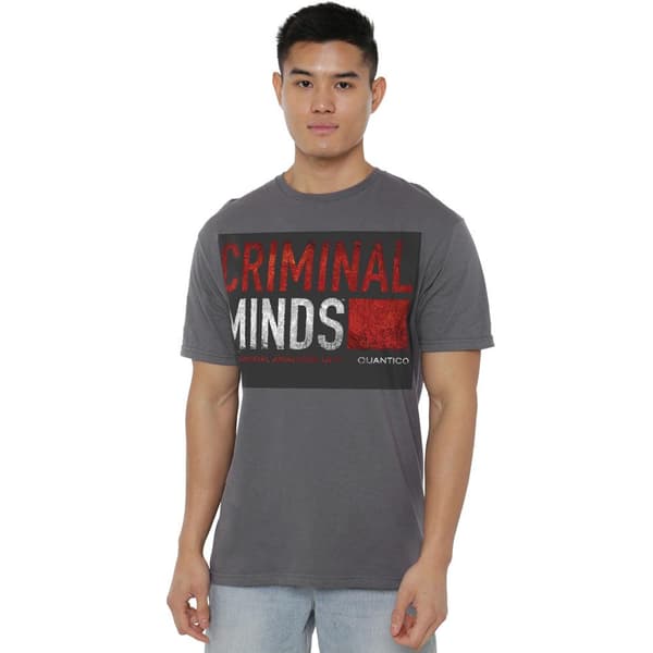 Criminal Minds Herr T-shirt Titelkort S Kolgrå Charcoal S