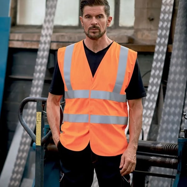 Yoko Hi-vis flamskyddad antistatisk väst XXL Oran Orange XXL