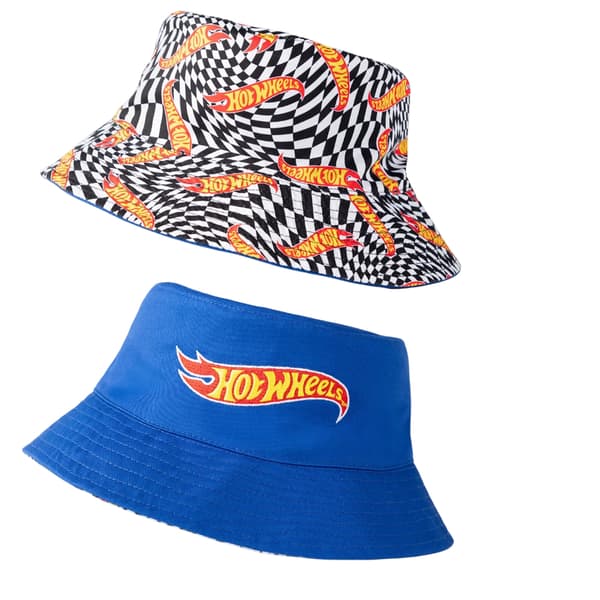 Hot Wheels Herr Rutmönstrad Logotyp Vändbar Solhatt En Storlek Multicoloured One Size
