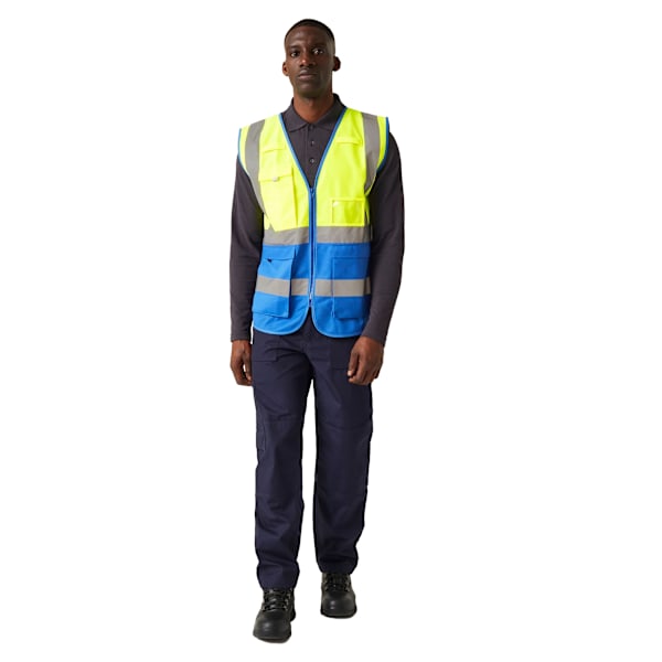 Regatta Professional Varselväst Herr XXL Gul/Kungsblå Yellow/Royal Blue XXL