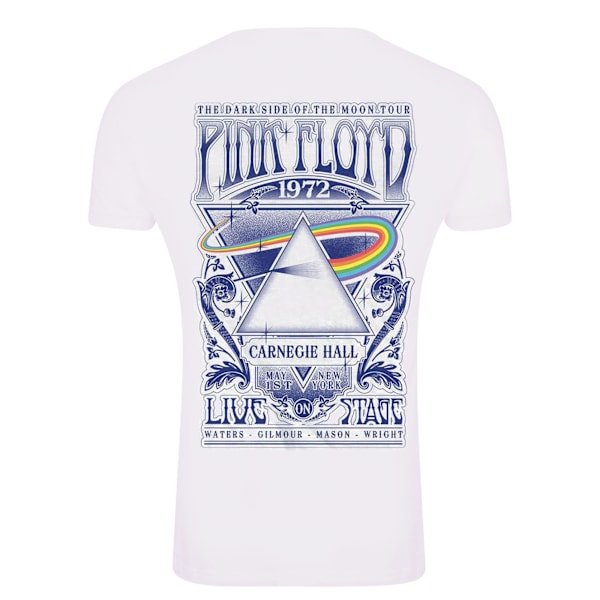 Pink Floyd Unisex Vuxen Carnegie Hall Baktryck T-shirt M Vit White M