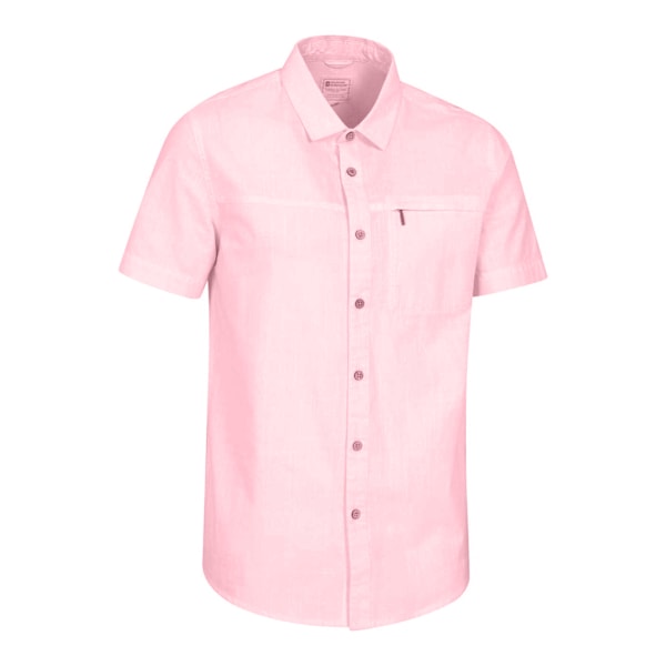 Mountain Warehouse Mens Coconut Slub Kortärmad Skjorta S Ljus Rosa Light Pink S