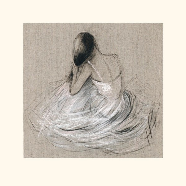 Hazel Bowman Matine Print 40cm x 40cm Beige/Grå Beige/Grey 40cm x 40cm