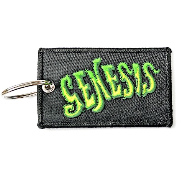 Genesis Classic Dubbelsidig Logotyp Nyckelring En Storlek Grå/Grön Grey/Green One Size