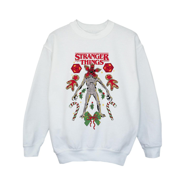 Netflix Boys Stranger Things Jul Demogorgon Sweatshirt 7- White 7-8 Years