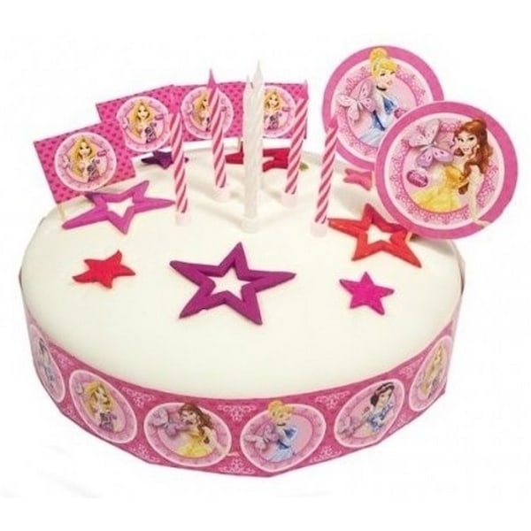 Disney Princess Tårtdekorationsset One Size Rosa/Flerfärgad Pink/Multicoloured One Size