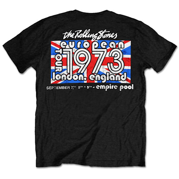 The Rolling Stones Unisex Adult London European´73 T-Shirt XL B Black XL