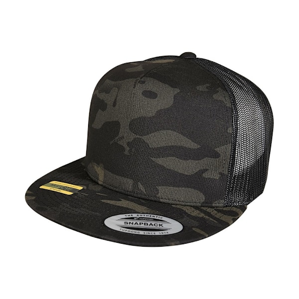 Flexfit Unisex Vuxen Camouflage Trucker Cap One Size Svart Black One Size