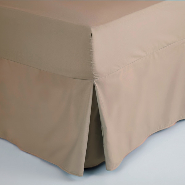 Belledorm Easycare Percale Lakan med volang, enkel, valnöt Walnut Whip Single