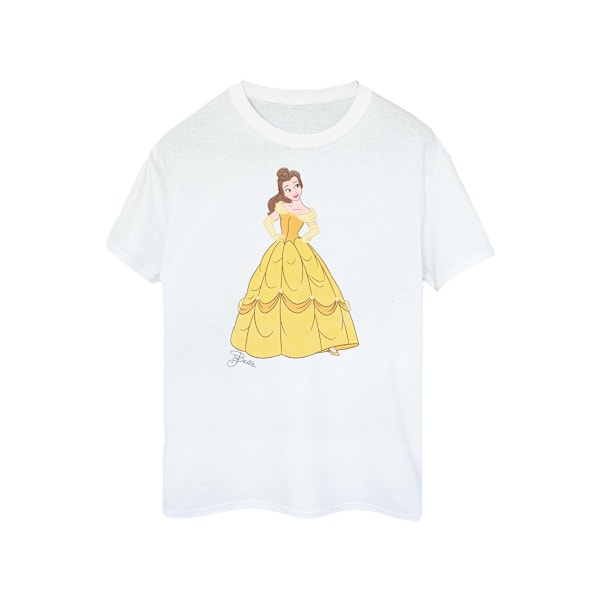 Skönheten och odjuret Dam/Dam Belle Bomull Boyfriend T-shirt White L