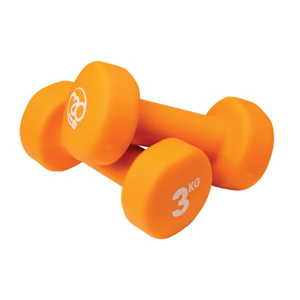 Fitness Mad Hantelset (2-pack) 3 kg Orange Orange 3kg