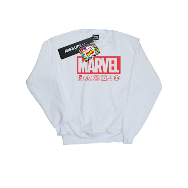 Marvel Herr Logo Wash Care Sweatshirt L Vit White L