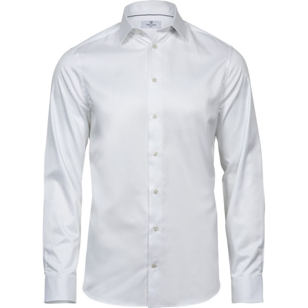 Tee Jays Herr Luxury Slim Fit Shirt 2XL Vit White 2XL