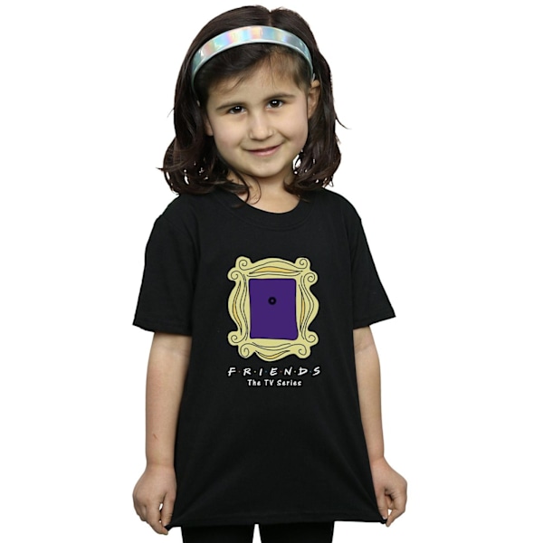 Friends Girls Dörröga Bomull T-shirt 5-6 År Svart Black 5-6 Years