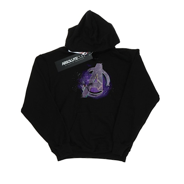 Marvel Pojkar Avengers Endgame Space Logo Hoodie 7-8 År Svart Black 7-8 Years