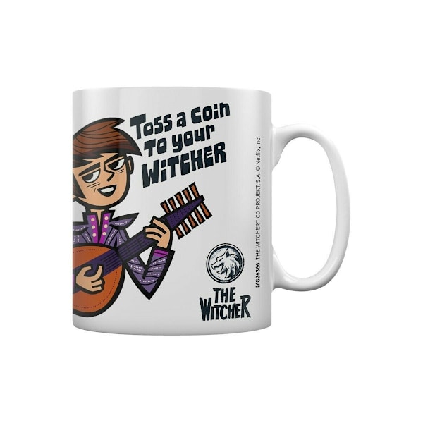The Witcher Kasta en slant mugg En storlek Vit White One Size