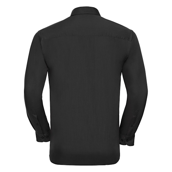 Russell Collection Herr Poplin Easy-Care Långärmad Skjorta 4XL Black 4XL