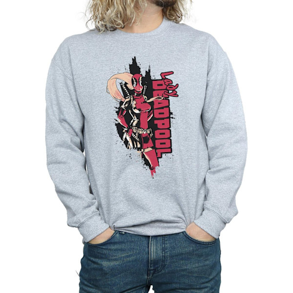 Marvel Herr Deadpool Lady Deadpool Sweatshirt 3XL Sports Grey Sports Grey 3XL