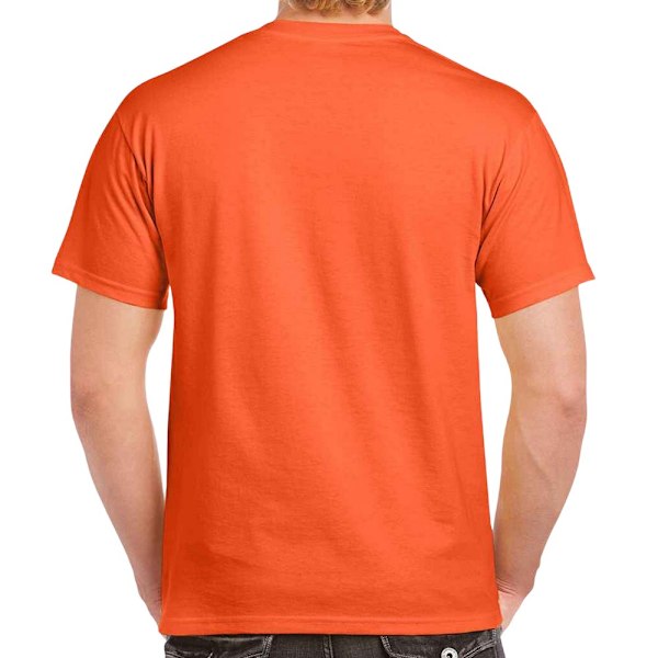 Gildan Herr T-shirt i Tjock Bomull Storlek S Orange Orange S