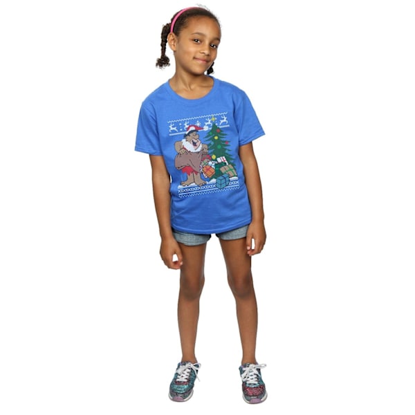 The Flintstones Girls Jul Fair Isle Bomull T-shirt 5-6 år Royal Blue 5-6 Years