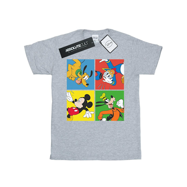 Disney Dam/Damer Mickey Mouse Friends Bomull Boyfriend T-Sh Sports Grey M