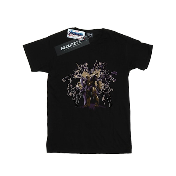 Marvel Womens/Ladies Avengers Endgame Vs Thanos Bomull Boyfrien Black 5XL
