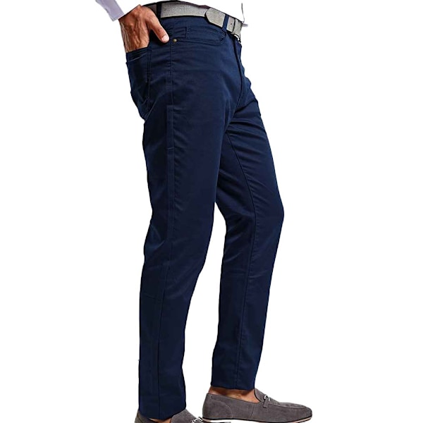 Premier Mens Performance Chinos 34L Navy Navy 34L