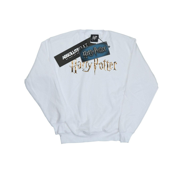 Harry Potter Herr Fullfärgslogotyp Sweatshirt S Vit White S