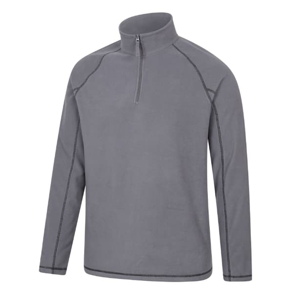 Mountain Warehouse Ashbourne II Half Zip Fleecetröja för män L Charcoal Charcoal L