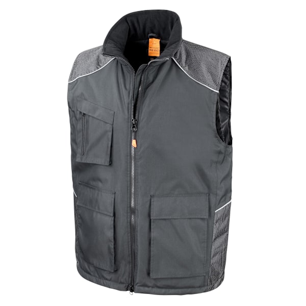 WORK-GUARD by Result Herr Vostex Gilet 4XL Svart Black 4XL